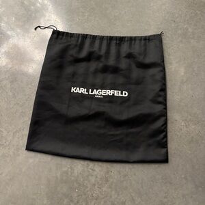 Karl Lagerfeld Paris dust cover silk drawstring bag